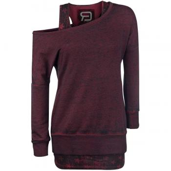 R.E.D. by EMP Cut Me Loose Sudadera Mujer Burdeos XL