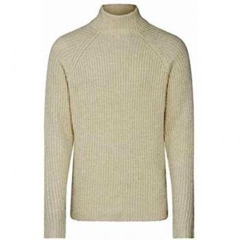 Jack&Jones suéter de Cuello Alto Beige Claro XXL