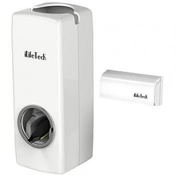 Dispensador de Pasta de Dientes Manos Libres iLifeTech, Soporte para Cepillo de Dientes para Baño, Exprimidor Automático de Pasta de Pientes y Juego de Soporte