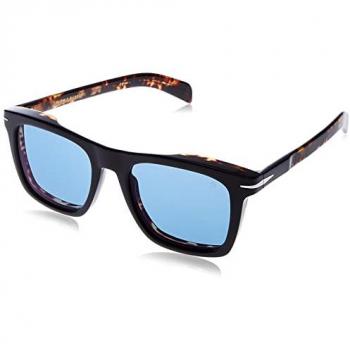 David Beckham DB 7000/S Unisex Square Sunglasses - Black, 51mm, Plastic