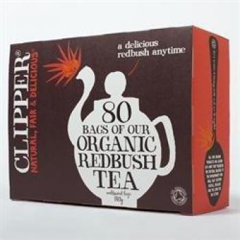 Clipper Organic Redbush 80 Unbleached Tea Bags, 180g