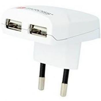 Skross 1.302420 Cargador de Doble USB con Conector de Euro