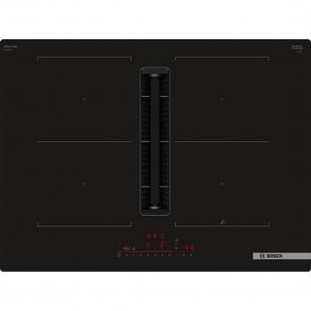 Placa de inducción aspirante Bosch PVQ711H26E, 71 cm, 4 fuegos, 3600W, color negro