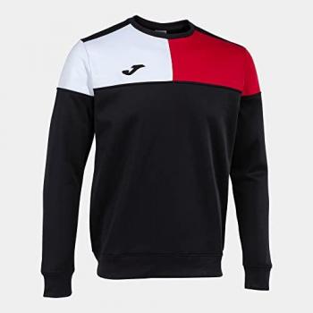 Sudadera Joma Crew V Hombre Negro Rojo Blanco