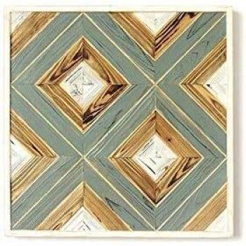 BigBuy Home S0110341 Decoración de Pared, Líneas Geométricas, 61 x 61 x 3 cm