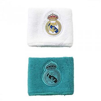 adidas Real Madrid Muñequera, Hombre, Blanco