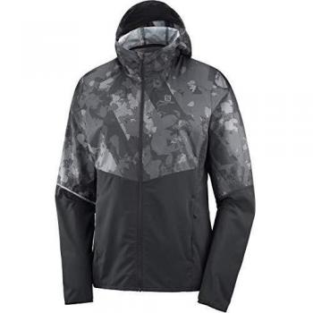 SALOMON Agile FZ Hoodie Sudadera, Mujer, Black/Ebony/ao, XS