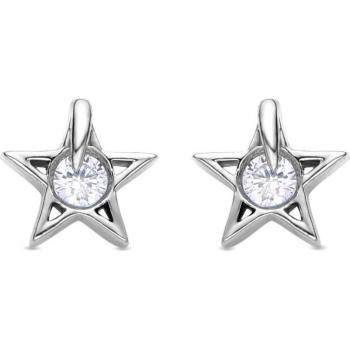 Pendientes Luxenter Africa Basic de aleación de metal bañados en rodio