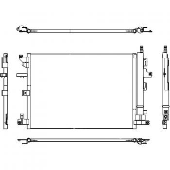 BEHR HELLA SERVICE 8FC 351 310-601 Condensador, aire acondicionado
