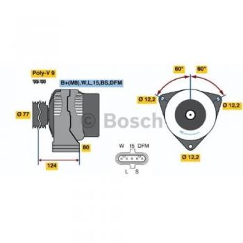 Alternador BOSCH 0 986 042 390