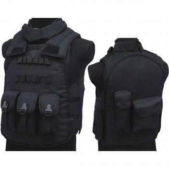 Airsoft combate Paintball uniforme Militar Gear s.d.u versión 4 Nylon chaleco BK