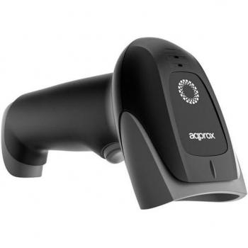 Approx appLS22WS Lector de Códigos de Barras Inalámbrico 1D/2D Bluetooth, Indicador LED y Beeper, Velocidad de Escaneo 30fps, Disparo Manual