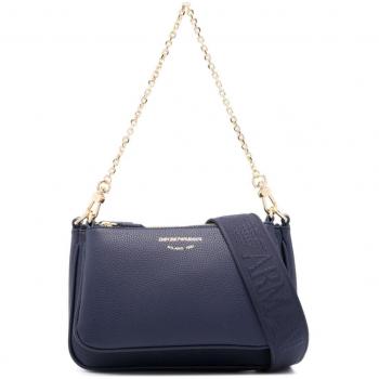 Emporio Armani Women's Blue Deer Print Shoulder Bag, Size UNI, EW000540AF12036MB051