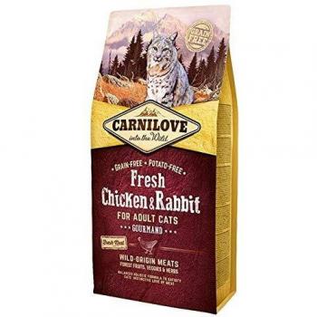 Carnilove Carnilove Fre Chicken & Rabbit Gourmand Comida Deshidratada Para Gato 2 Kg - Paquete de 20 x 100 gr - Total: 2000 gr