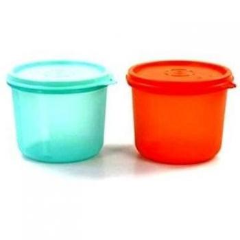 TUPPERWARE Bol pequeño 550 ml naranja + 550 ml azuro turquesa 14220