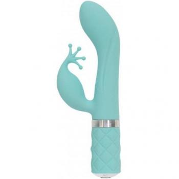 Pillow Talk - Kinky Rabbit & G-Spot Vibrator - Turquoise