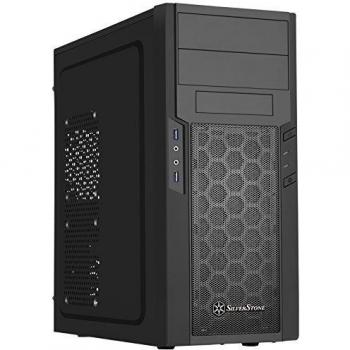 SilverStone SST-PS13B - Carcasa de ordenador silenciosa Precision Midi Torre ATX, con ventana, negro