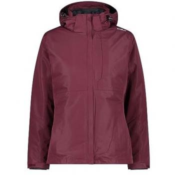 CMP Women's Pink Zip Hood Jacket with Detachable Inner Lining - Size 38