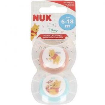 Chupete Nuk Disney Anatómico Tetina Látex Talla 2 Pack de 2 Unidades