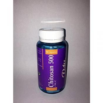 D4U Chitosan 500 con Vitamina C - Suplemento Quemagrasas, 90 Cápsulas de 300g