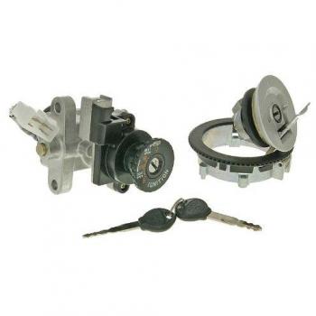 Set de Cerraduras Kymco 125 Movie Euro3 - Incluye Bombín y Interruptor de Encendido, Color Gris/Negro, Tamaño Único