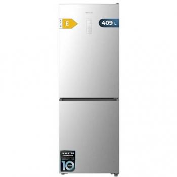 Frigorífico Combi Cecotec Bolero CoolMarket 409L No Frost Inox E 185cm MAX INSIDE con Compresor Inverter Plus y Cajón de Temperatura Variable