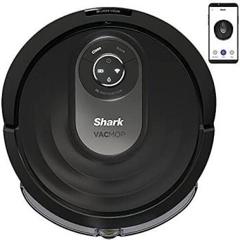 Shark Robot aspirador AI Robot VacMop RV2001WDEU, robot aspirador y mopa, mopa sónica, Anti Hair Wrap, alfombras y suelos duros, app wifi, pelo de mascotas