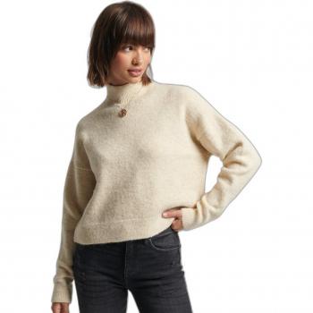 Superdry Women's Vintage Essential High Neck Jumper - Beige