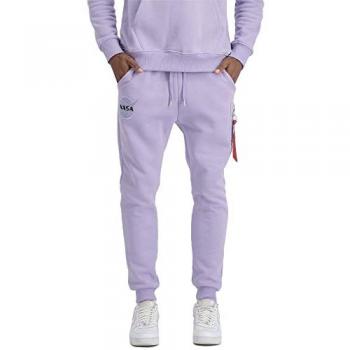 Joggers Cargo de Vellón Alpha Industries NASA para Hombre - Color Púrpura Claro