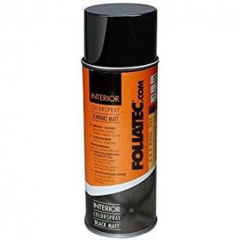 Foliatec Interior Color Spray, Negro Mate, 400 ml