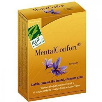 100% Natural MentalConfort complemento alimenticio 30 cápsulas