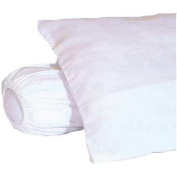 Funda de cojín Poyet Motte 60 x 60 cm, funda de almohada polar 100% algodón cepillado, color blanco, dimensiones 60x60 cm