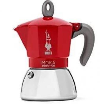 Bialetti - Cafetera Moka de Inducción, Adecuada para todo tipo de Placas, 6 Tazas de Café Espresso
