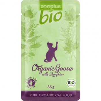 Comida ecológica para gatos - Pack de prueba Bio Ganso con calabaza 6 x 85 g