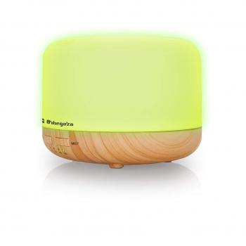 Orbegozo HUA 4000 – Humidificador ultrasónico difusor de aceites esenciales, 400 ml de capacidad, silencioso, iluminación en 7 colores intercambiables y temporizador.