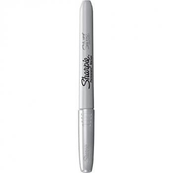 SHARPIE Lot de 12 Marqueurs permanent métallisé, argent Largeur de tracé: 0,9 mm