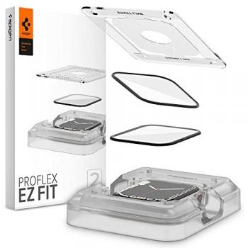 Protector de Pantalla Spigen ProFlex EZ Fit para Apple Watch Series 9/8/7 - Vidrio Templado 9H - 45mm (2 Piezas)