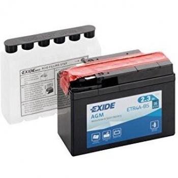 Bateria de Moto Exide YTR4A-BS con Pac de Acido Inc. 12V 2.3Ah