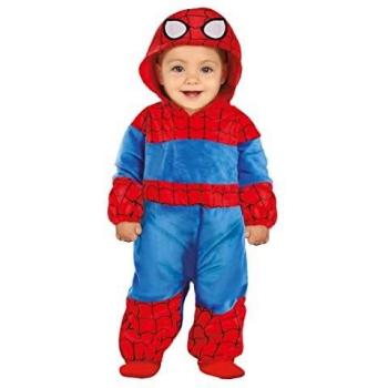 Disfraz de Bebé Superhéroe Spiderman 18/24 meses con Capucha y Diseño de Araña
