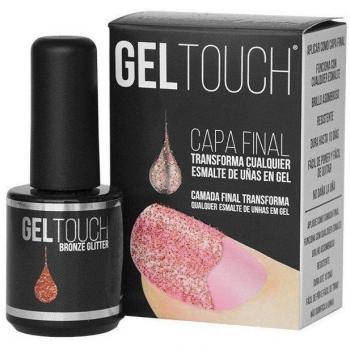 Top Coat Gel Dorado - Gold Glitter - Gel Touch Bronze Glitter 8ml
