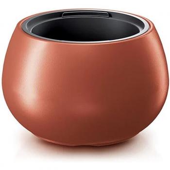 Maceta HEOS 32L con depósito en color cobre y capacidad de 32 litros