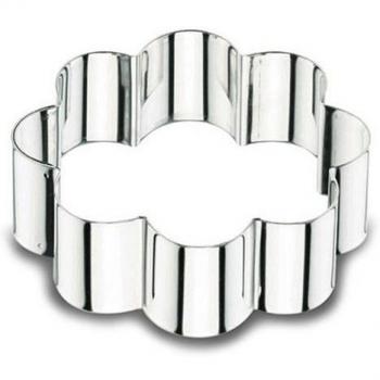 Lacor 68611 - Molde aro forma flor 10x4 cm. -18/10 inox