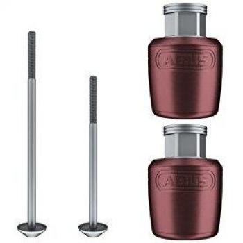 ABUS nutfix Axle Juego de M5 RD 2 x Axle 100/135 Rojo bicicleta
