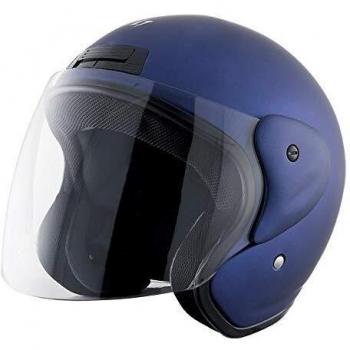 Stormer Casco jet moto Sun liso azul rey mate metal, XL
