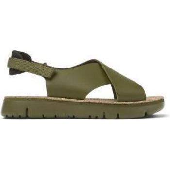 Sandalias de piel Oruga Sandal verde Camper