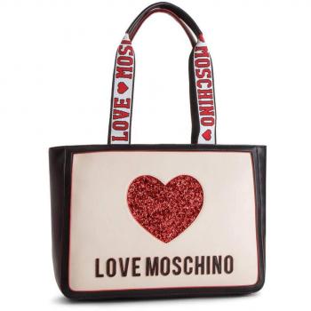 Love Moschino Nappa PU Mix, Bolso de mano. para Mujer, Multicolor