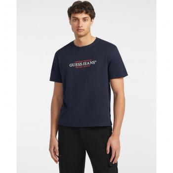 Camiseta Manga Corta Guess Jeans para Hombre Azul - Modelo GUESS M4YI42 K8FQ4