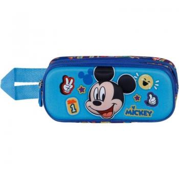 Estuche Doble Portatodo 3D Mickey Mouse Blissy