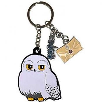 Groovy Llavero con dije de metal Hogwarts Hedwig