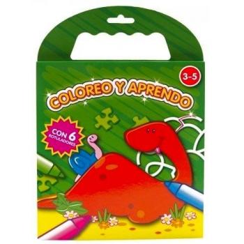Coloreo y aprendo verde oscuro
